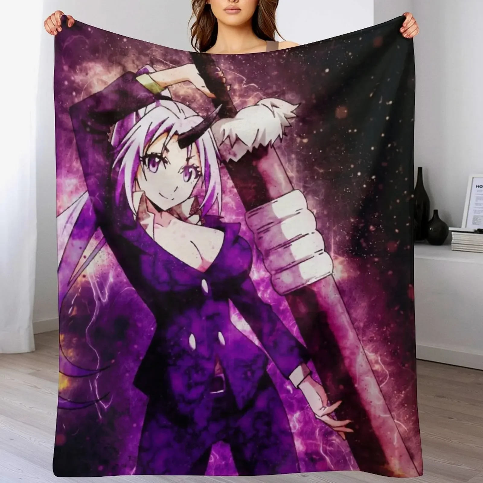 

Shion That Time I Got Reincarnated Slime Throw Blanket Thins Furry For Baby blankets ands Blankets