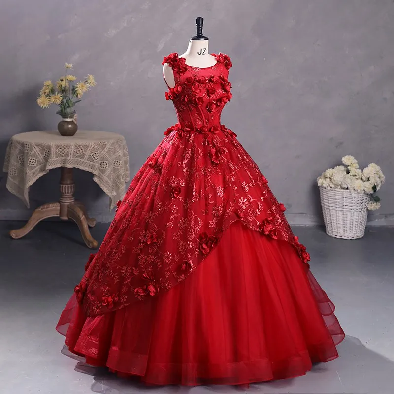 Vestidos De 15 asenos quinceaeceras 2023 Primrose Grass Shinny Quinceanera abiti fiore Plus Size abito da ballo abito da ballo personalizzato Mad