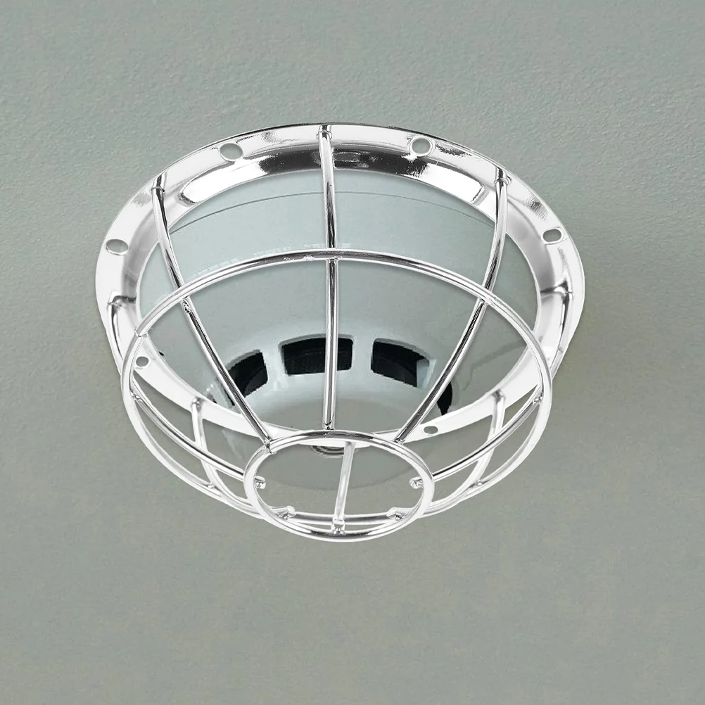 قطعتان من غطاء شبكة مستشعر الدخان من الفولاذ المقاوم للصدأ للحماية على المدى الطويل، استخدام مركز المكتب المنزلي عالي التحمل #6