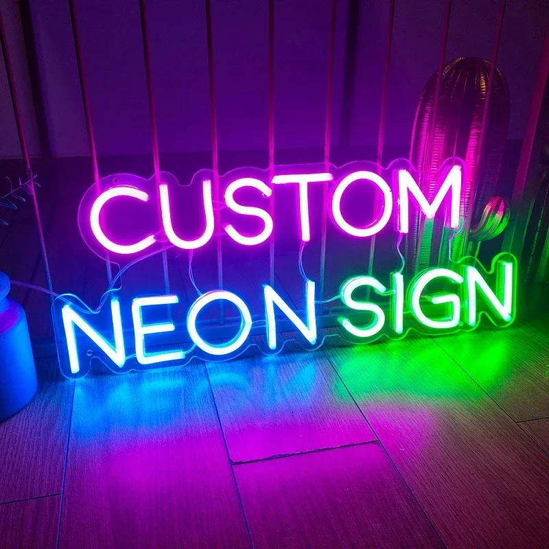 

Custom Dropshipping factory Party Decorative Lighting Acrylic Letters Signature Wedding Custom Led flex Neon Signs