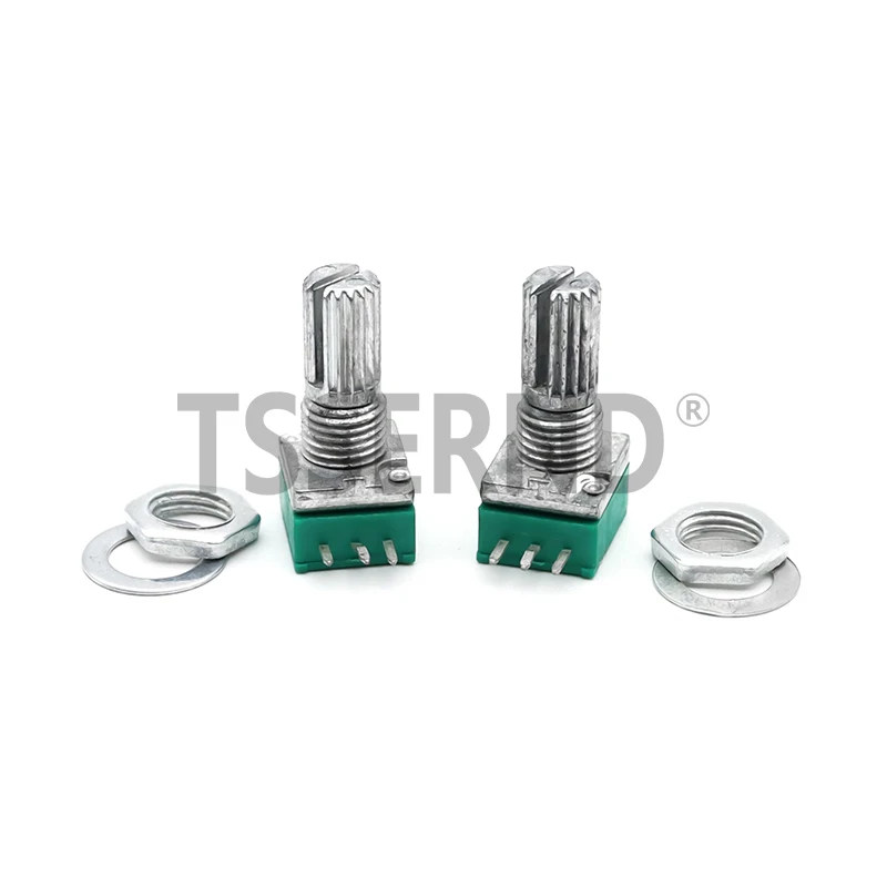 5 Stücke Potentiometer Industrieschalter RK097 RK097N 3Pin B1K 5K 10K 20K 50K 100K 500K Schalter Audio Welle 15mm Verstärker Abdichtung