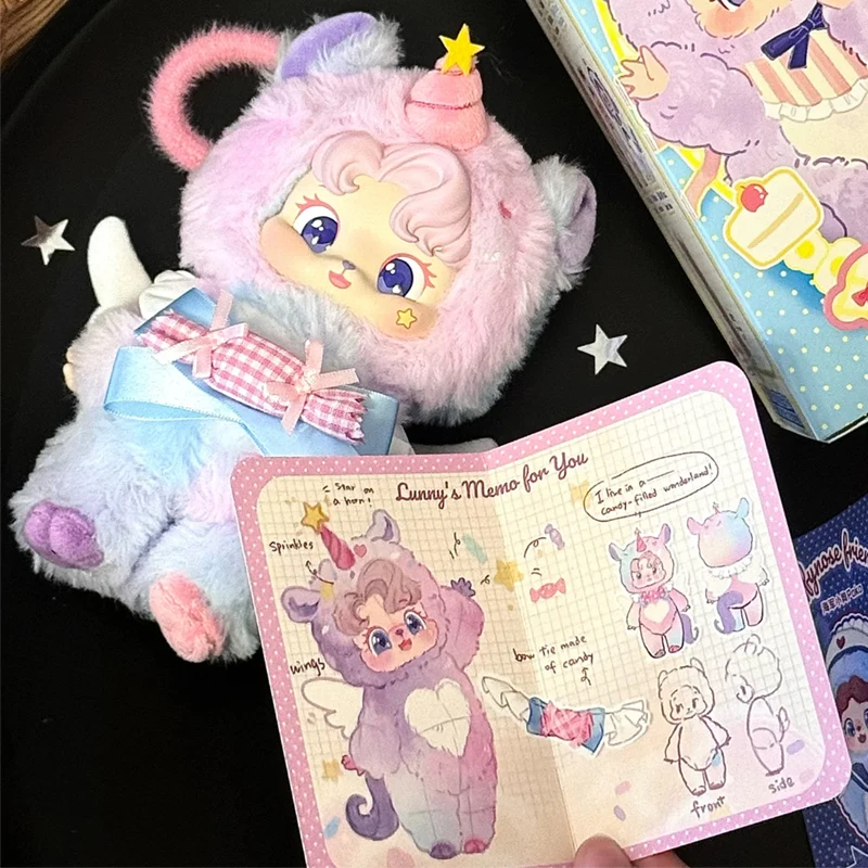 

Puffynose Friends Memo Series Blind Box Puffynose Vinyl Plush Mystery Box Pendant Keychain Decor Ornament Surprise Bag Toy Gift