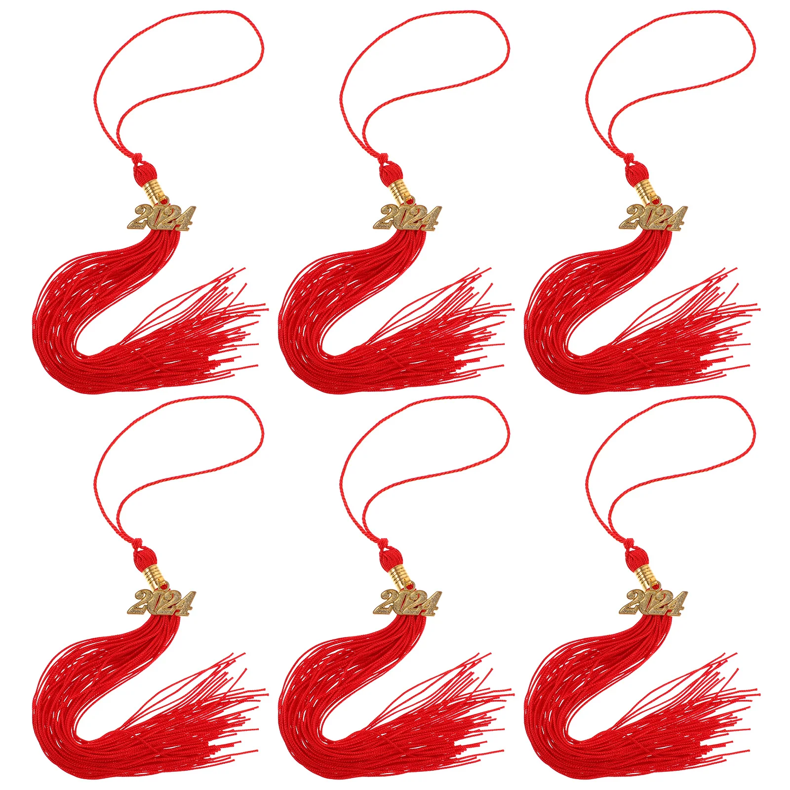 

12pcs Cap Tassels Hat Decorations 2024 Pendants Accessories Ceremony Graduation Cap Tassel Graduation Tassel Supplies