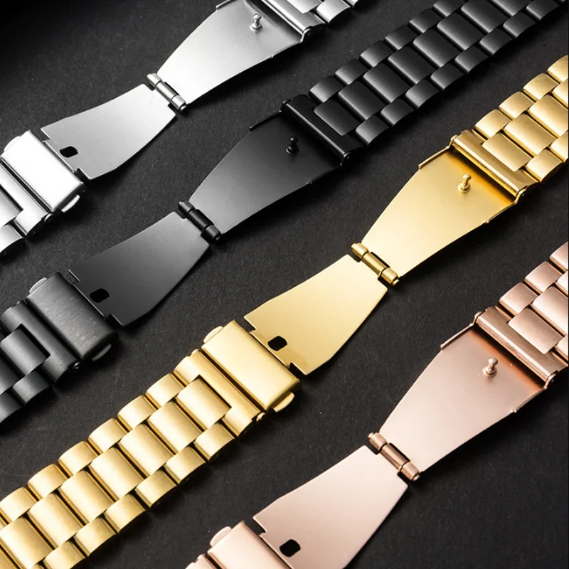 18mm Watch Band Stainless Steel Watch Strap Replacement For Smartwatch Quick Release Traditional Watch for Samsung Galaxy