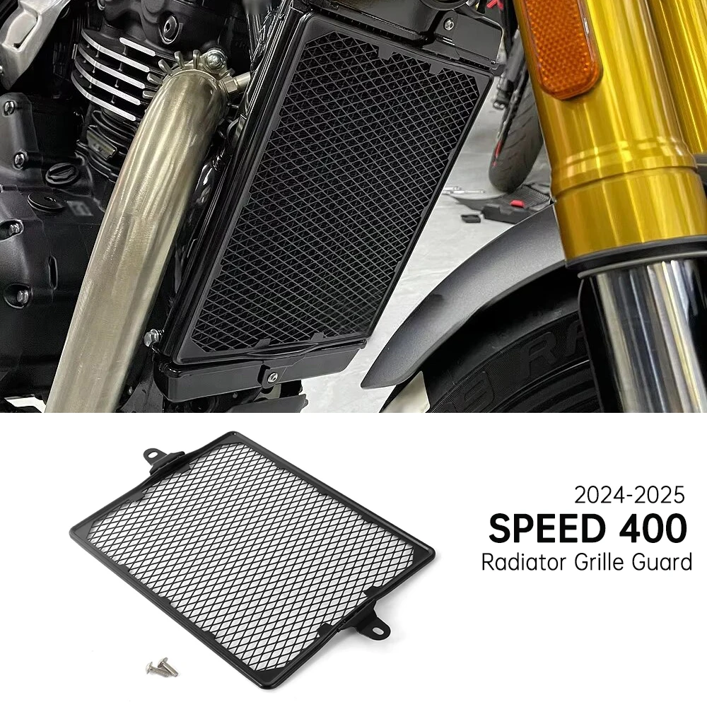 سرعة 400 شبكة المبرد غطاء حماية دراجة نارية الملحقات الأسود لسرعة 400 Speed400 2024 2025