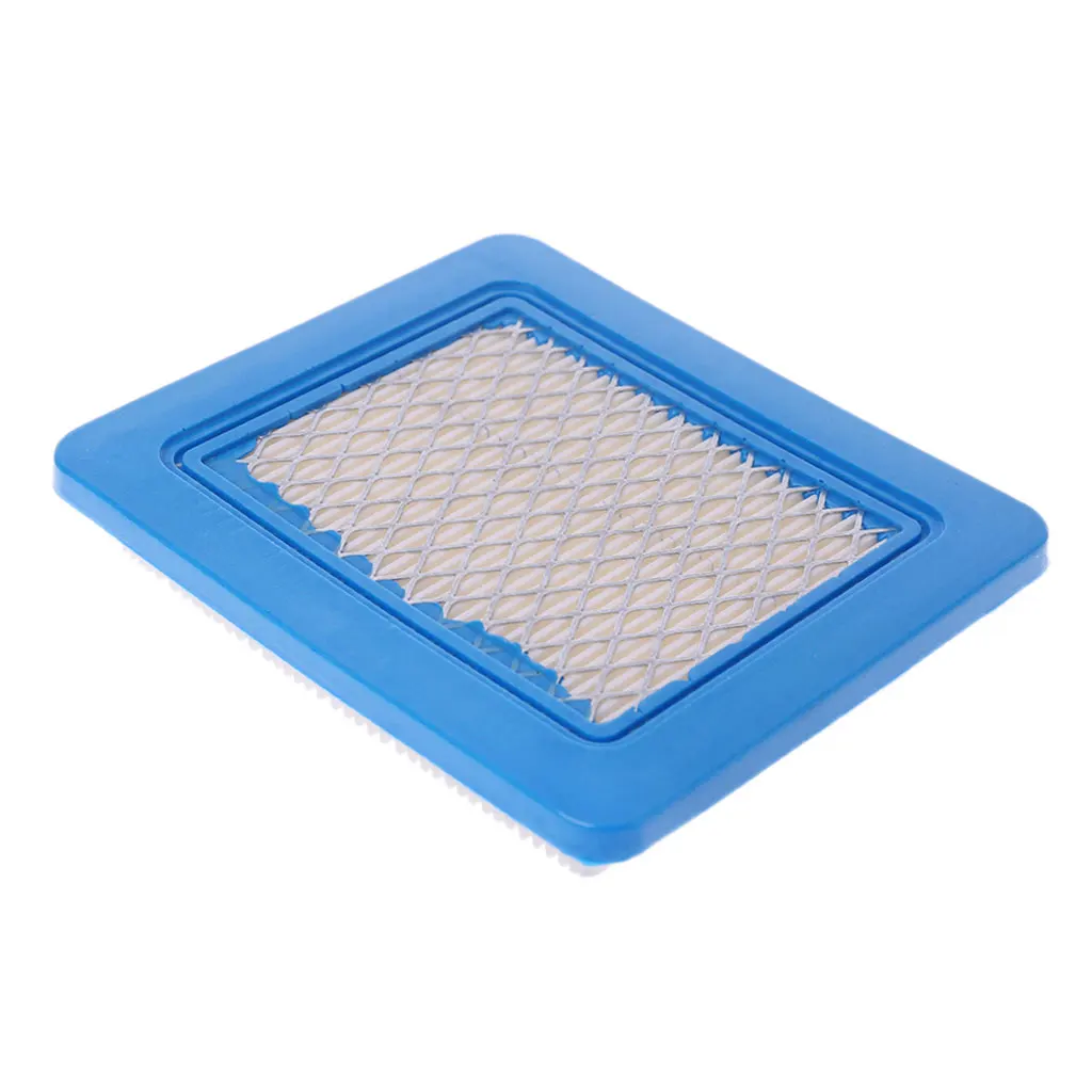 Air Filter Premium Lawn Mower Air Cleaner Square Air Filter Blue & White Compatible with Briggs Stratton 491588 491588S