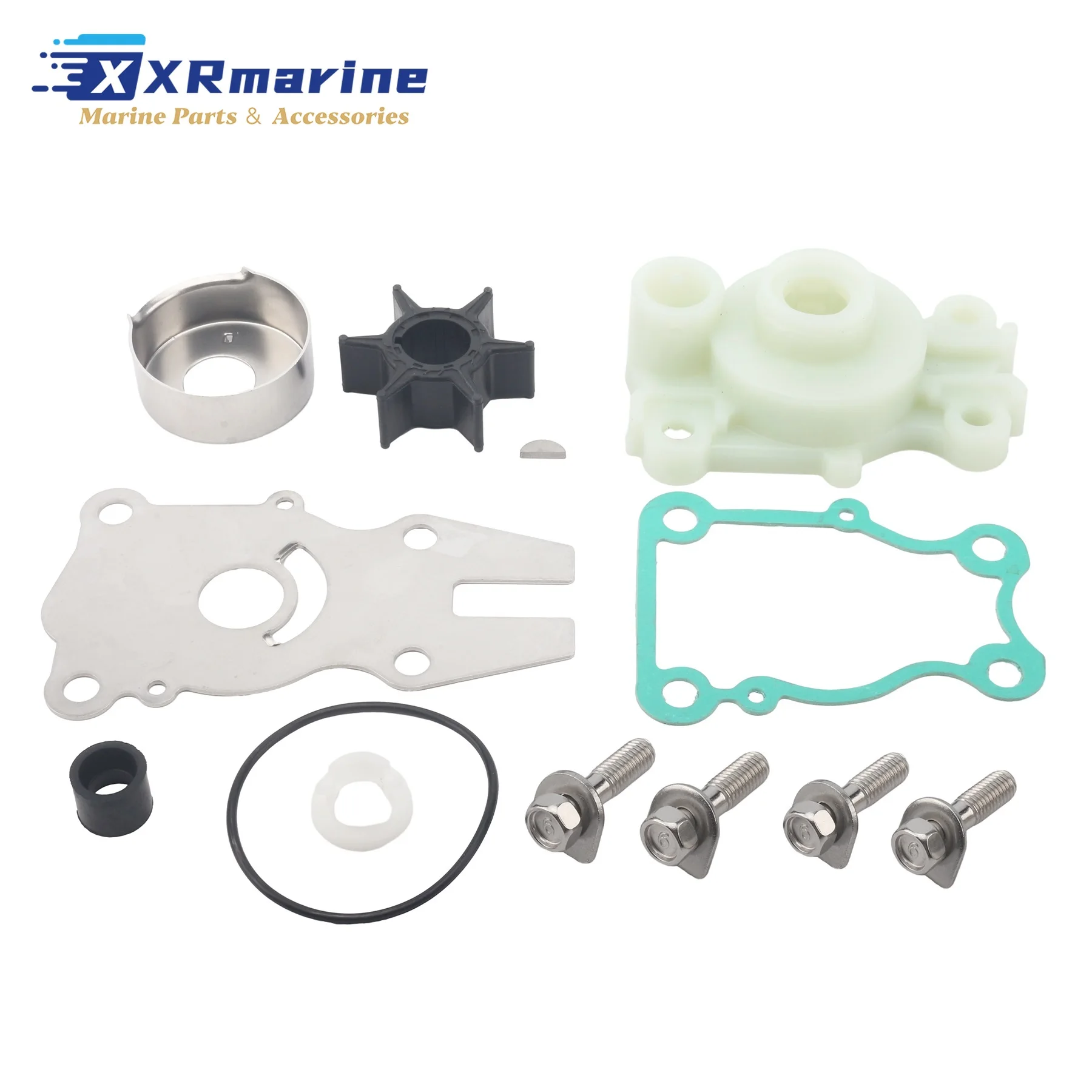 

Комплект крыльчатки водяного насоса для лодочных моторов Yamaha 2-тактных 40HP 50HP C40 P40 C50 P50 и 4-тактных F40 F50 F60