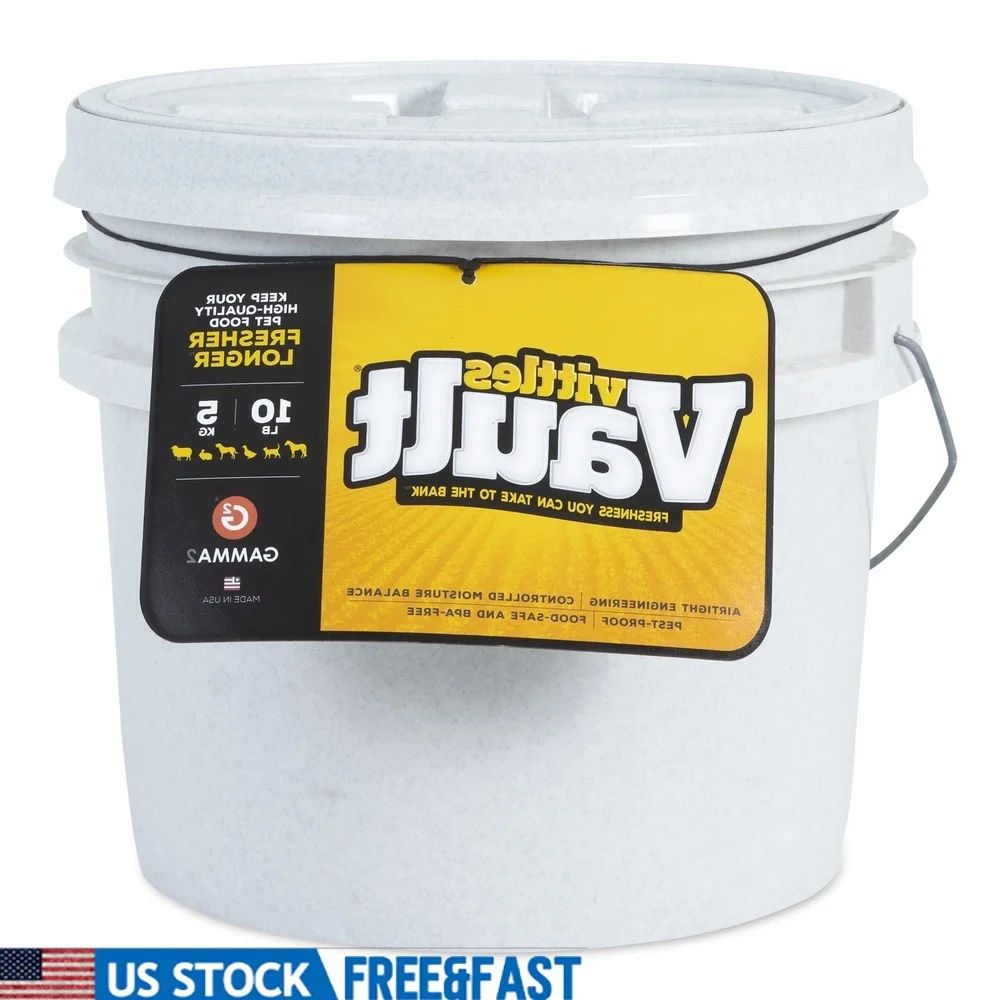 

Airtight Dry Pet Food Storage Container Heavy Duty Leakproof Bucket Dogs Cats Birds Waterproof Pet Food Keeper Sealed Tote