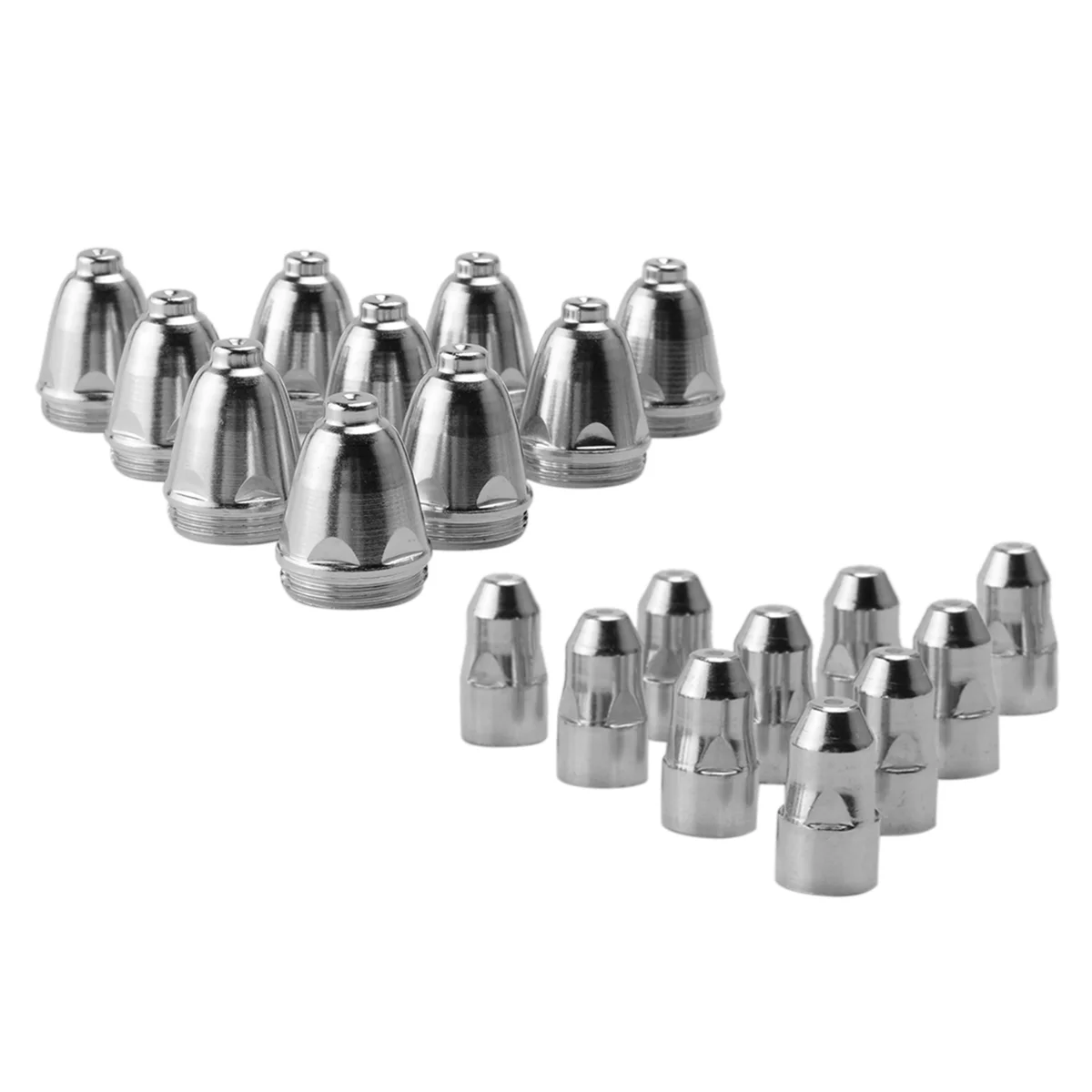 Bocal De Plasma De Ar P80, Tocha De Máquina De Corte De Plasma, Consumíveis CNC, Bocal De Eletrodo, 1,1mm, 20 Pcs