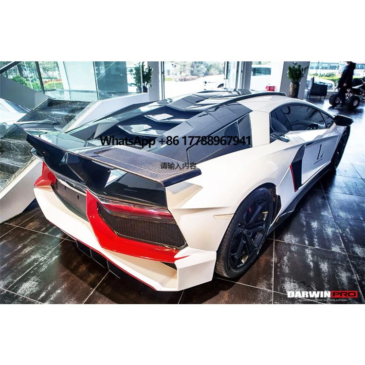 DarwinPRO BKSS Стильная часть, спойлер багажника из углеродного волокна, крыло для Aventador LP700 LP720 LP750 LP740 LP780 Coupe Roadster DarwinPRO BKSS Стильная часть, спойлер багажника из углеродного волокна, крыло для Aventador LP700 LP720 LP750 LP740 LP780 Coupe Roadster