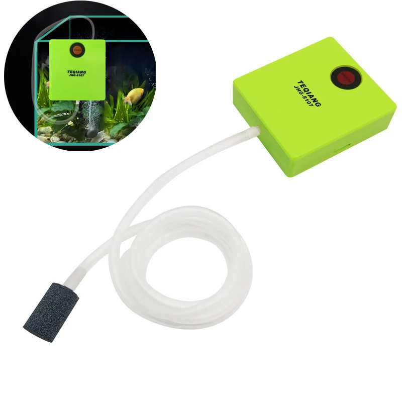 1 Uds oxigenador batería de pesca oxígeno para bomba de aire de acuario con piedra de burbuja de aire para pecera pesca burbujeador Mini 7*6,4*2cm