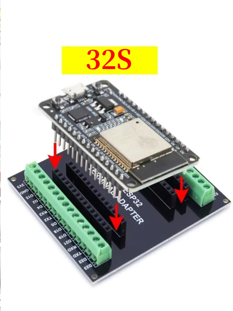 32 Development Board WiFi + Bluetooth-module Ultralaag stroomverbruik Dual Core NodeMCU-32S 32 32D 32U 30Pin Board - afbeelding 2