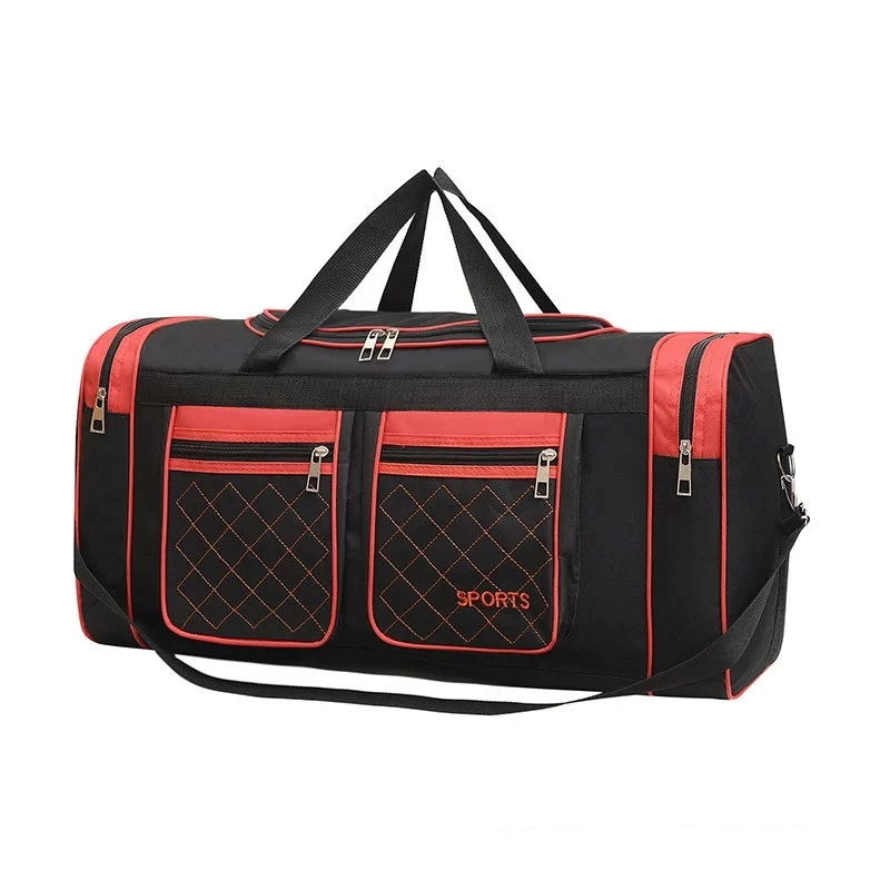 

Durable Travel Bag Large Capacity Duffel Bag Multi-Pocket Travel Bag Closure Foldable Design Vacation Sports Gear Storage