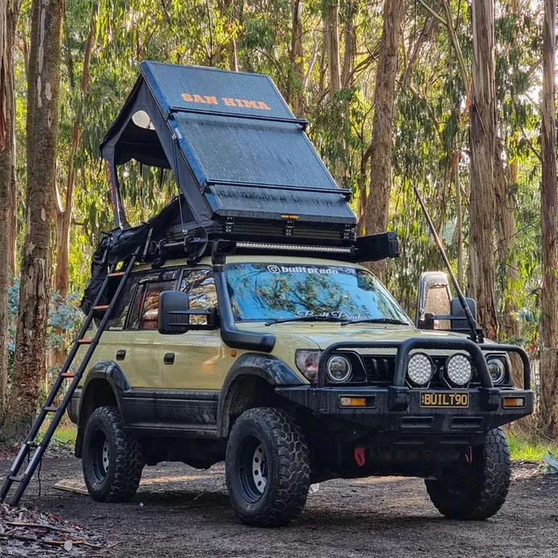 Tenda Atap Mobil SAN HIMA Ringan Tahan Air Berbahan Aluminium Hardshell Off-Road RTT Untuk 4x4 4WD Petualangan Berkemah