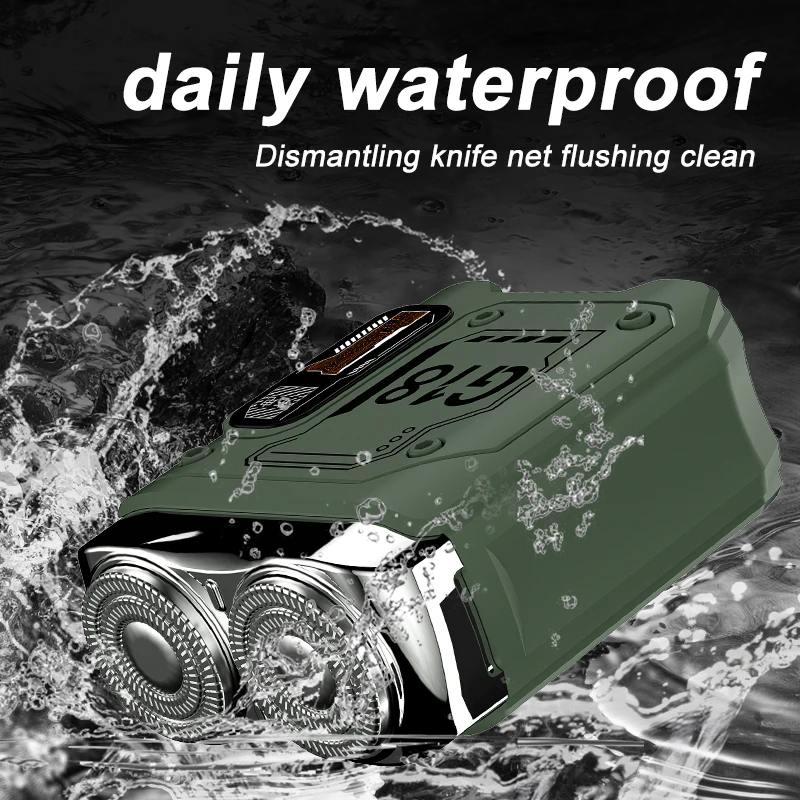 

Travel Electric Shaver For Men Double Floating Magnetic Blade Head Portable Beard Knife Rechargeable MINI Rotary Electric Razor