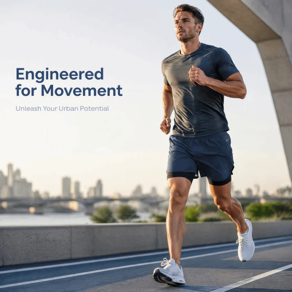 Lightweight 2 in 1 Design Running Shorts With Pockets Built-in Liner Athletic Shorts High Waist Fitness Shorts Jogging