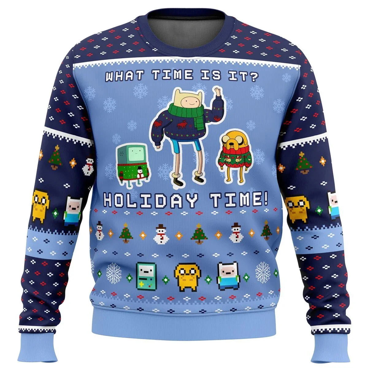 Adventure Time Christmas Quest Ugly Christmas Sweater Christmas Sweater gift Santa Claus pullover men 3D Sweatshirt and top autu