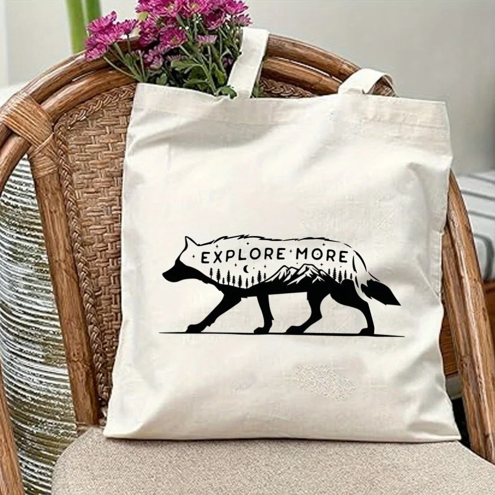 The Mixed Colors Are a Normal Manufacturing Phenomenon, Not Defects. Outdoor Exploration Tote Bag, Neutral Couple Unisex, Featur