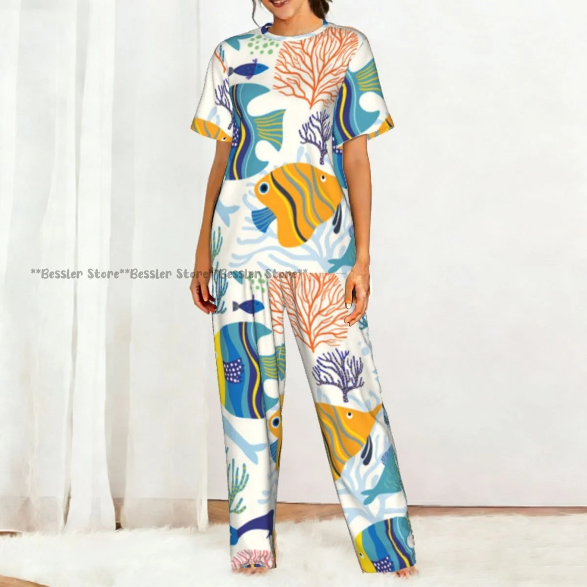Pijamale Femei Pantaloni Scurți Colorate - usage example