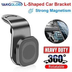 Magnetic Car Phone Holder Stand Air Vent 360° Rotation Car Mount GPS Smartphone Mobile Support Bracket for Any model Phone