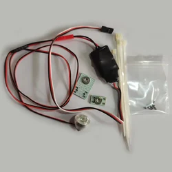 1Set Landing Gear Headlights Landing Light 3W LED Lamp Beads 5V-8.4V Receiver Power Supply Support PWM Channel for RC Airplane