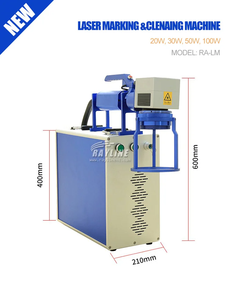 

30w 50w 100w mini fiber laser marking machine movable laser head metal jewelry gold ring steel plastic laser marker