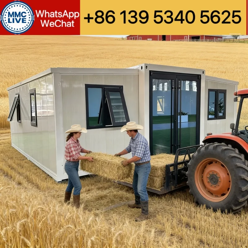 Casa contenedor Modular de dos dormitorios de 10 pies hecha a medida profesional MMC, entrega rápida, precio de fábrica
