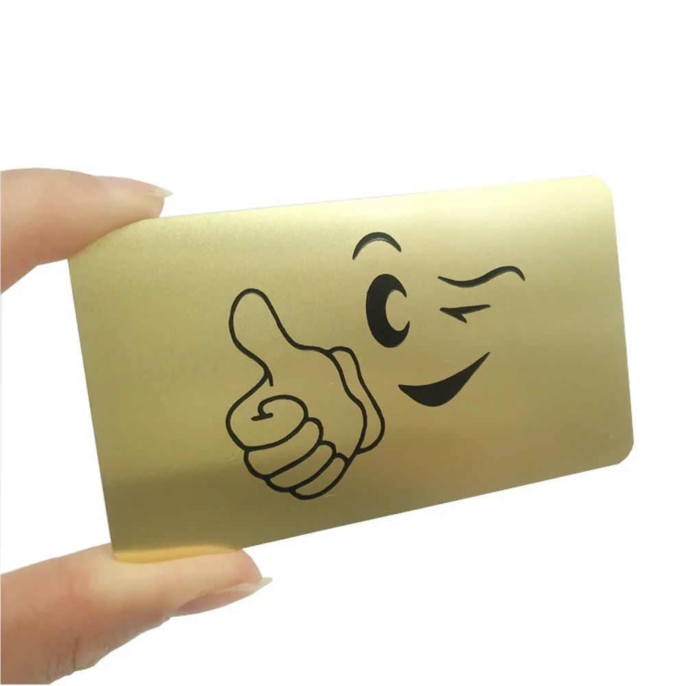 

Популярная деловая пустая металлическая кредитная визитная карточка Hico с магнитной полосой золотого металла