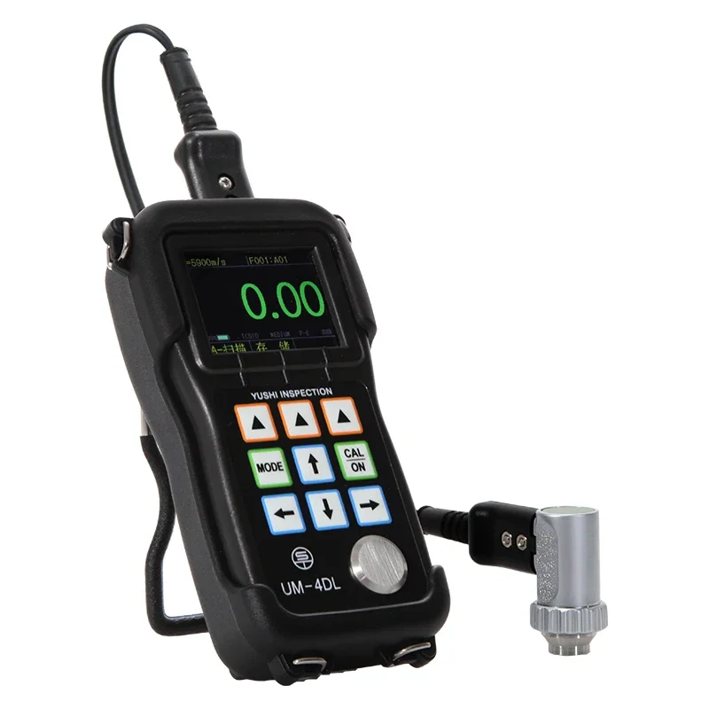 NDT Ultrasonic Thickness  Measurement YUSHI Ultrasonic Thickness Gauge UM4DL with Color Scree Live A-scan Waveform Adjust