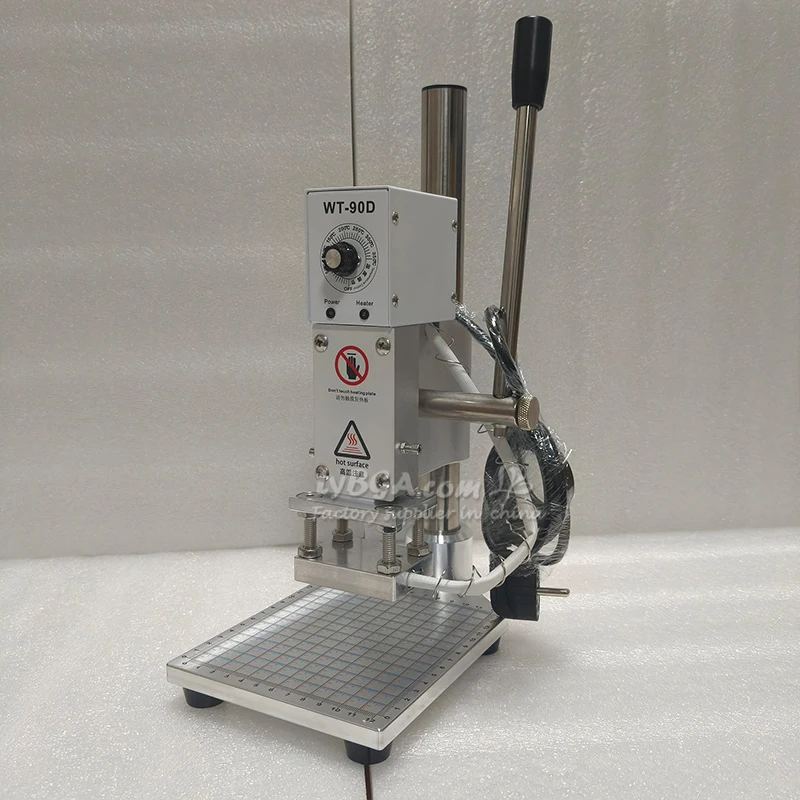 LY Newly Upgraded Hot Foil Stamping Machine Manual Bronzing Machine 90 Series for PVC Leather Papers Plastic Embossing
