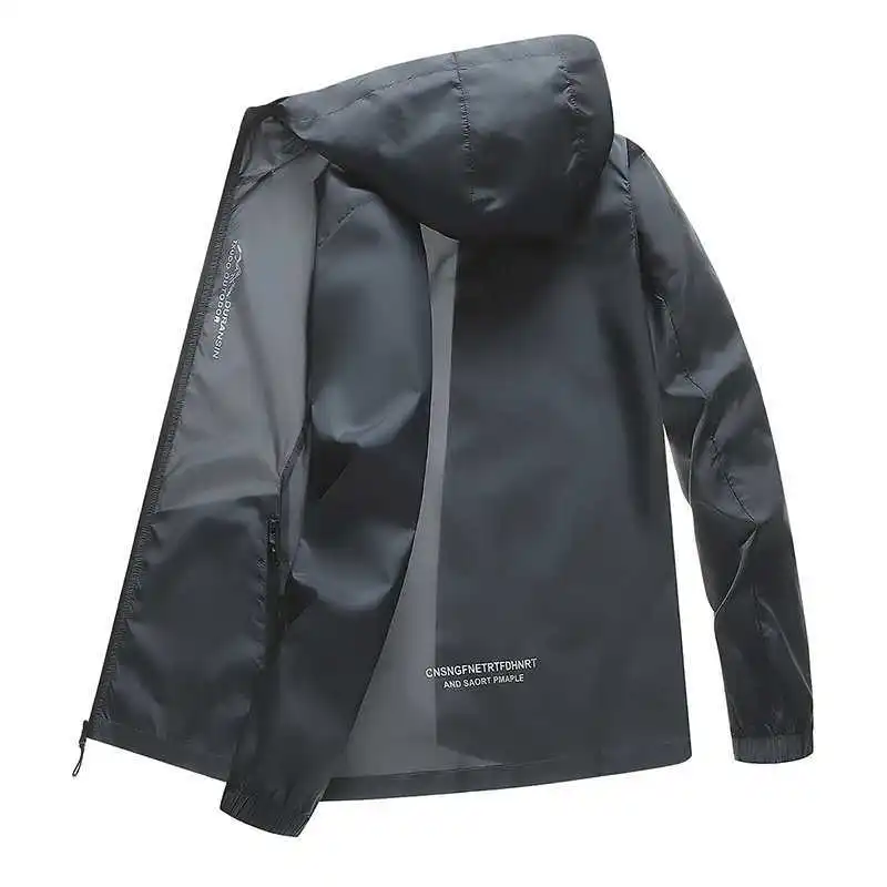

Sun Protection Clothing Men's Summer Breathable Ice Silk Thin Fishing Jacket Outdoor Cardigan Casual Windbreaker Quick Dry Coat
