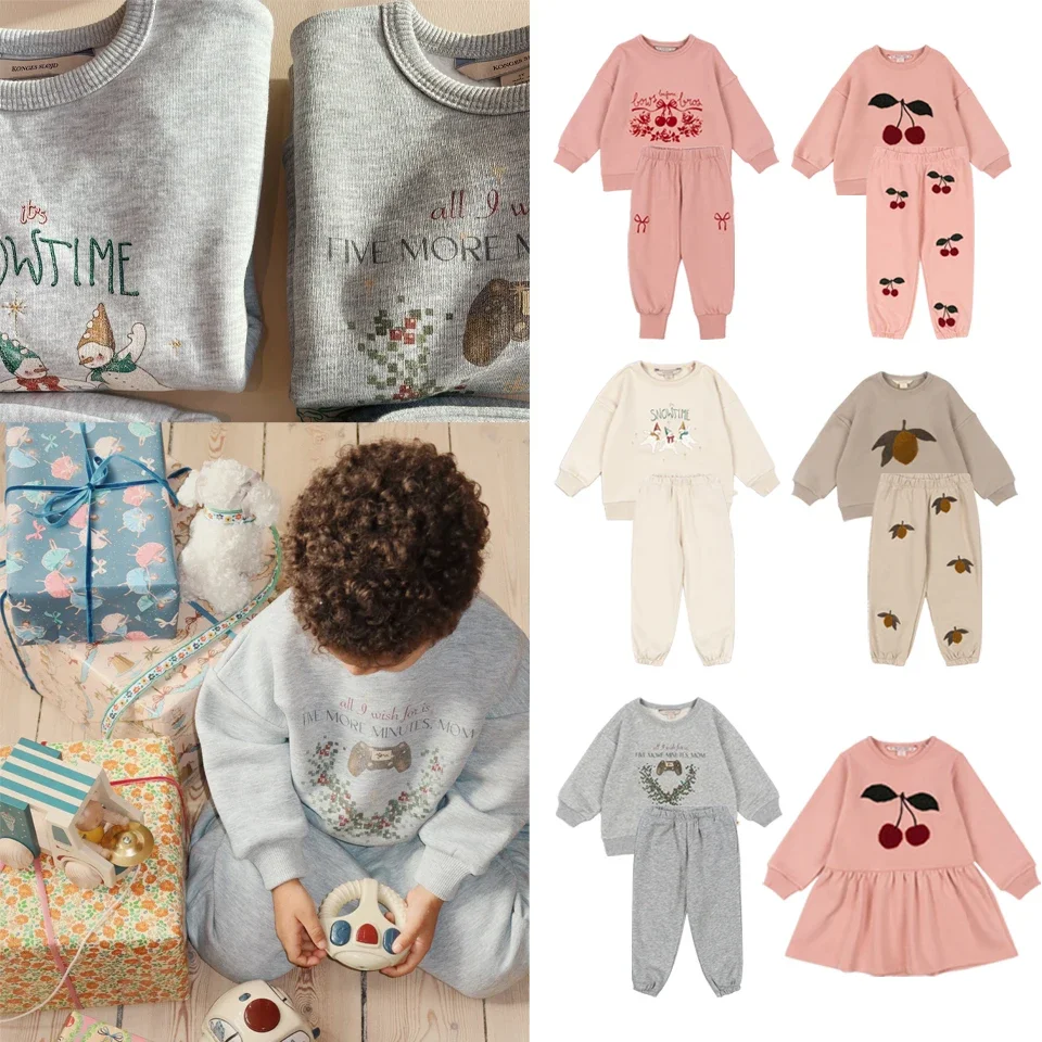 

2024 KS Children's Clothing Baby Boy Clothes Mother Kids Sets For Children Children's Top And Bottom Clothes Set Girl Outfits