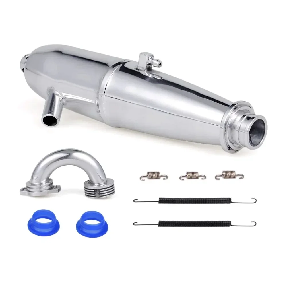 1/8 Aluminum Upgrade Side Exhaust Joint Tubing Exhaust Pipe 081009 BQ004 HSP Nitro RC Car Buggy Truck 21/26/28 Mmethanol Engine