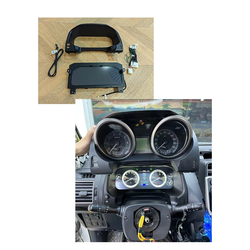 จอแสดงผล LCD ดิจิตอลมิเตอร์วัดระยะทางสำหรับอัพเกรดปี 2009-2017 ปี 2018-2023 - Prado FJ150