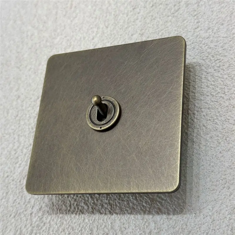 ~Latest Model 220V Toggle Switch Vintage Bronze Sockets And Switches Wall Light Switches Dimmer Switch Wall Outlet Plate