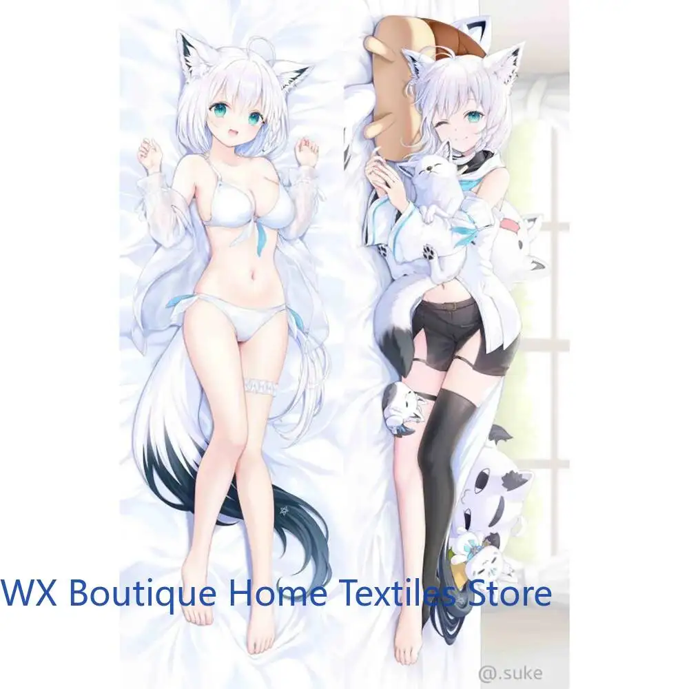 

Dakimakura Anime Shirakami Fubuki Fbk Youtuber Double-Sided Print Life-Size Body Pillow Cover