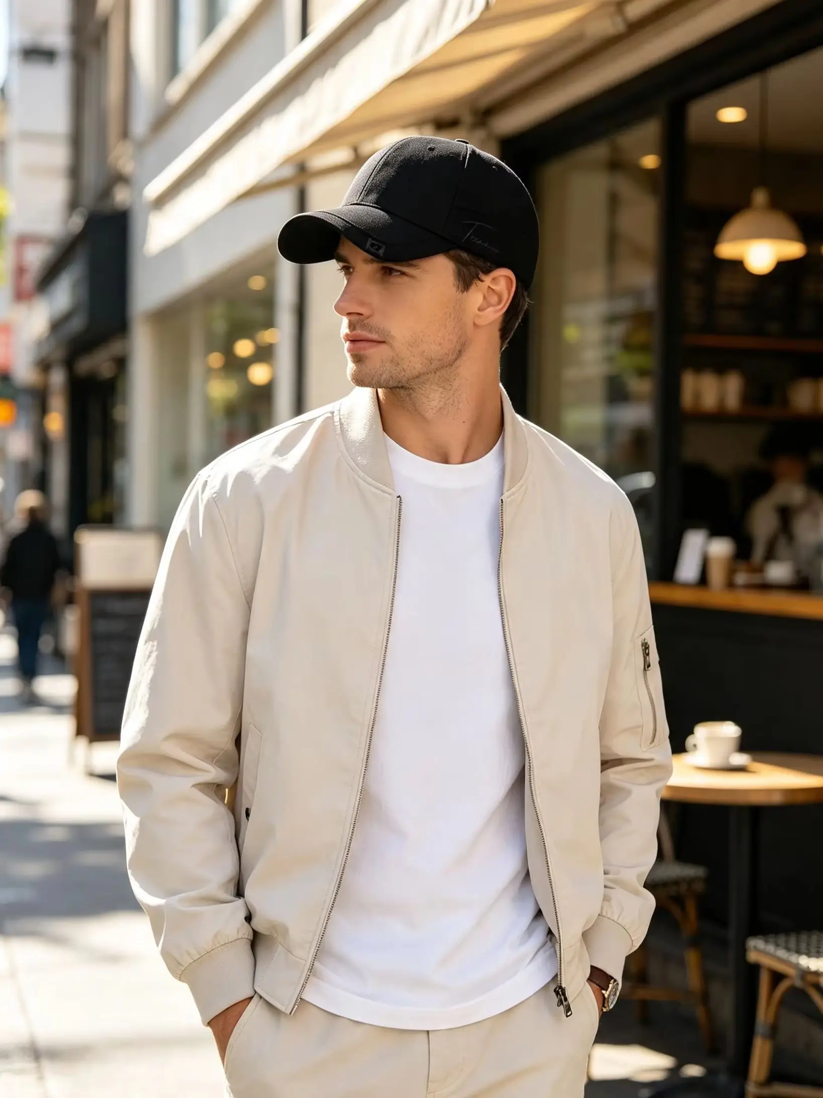 Klassische Baseballkappe mit gebogener Krempe für Damen und Herren, einfarbig, mit Stickerei, lässige Dad-Mütze, verstellbar, für Outdoor-Sport und den täglichen Gebrauch. – Detail 9