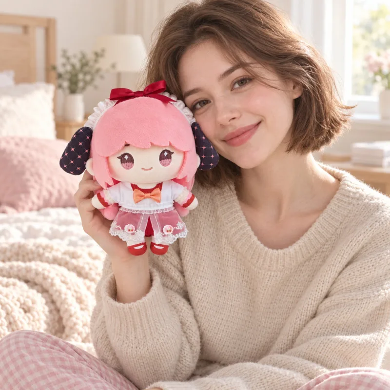 Infinity Nikki Character Cotton Doll Cute Pink Pendant Anime Game Bag Charm Room Decor Collectible Birthday Gift For Fans Girls