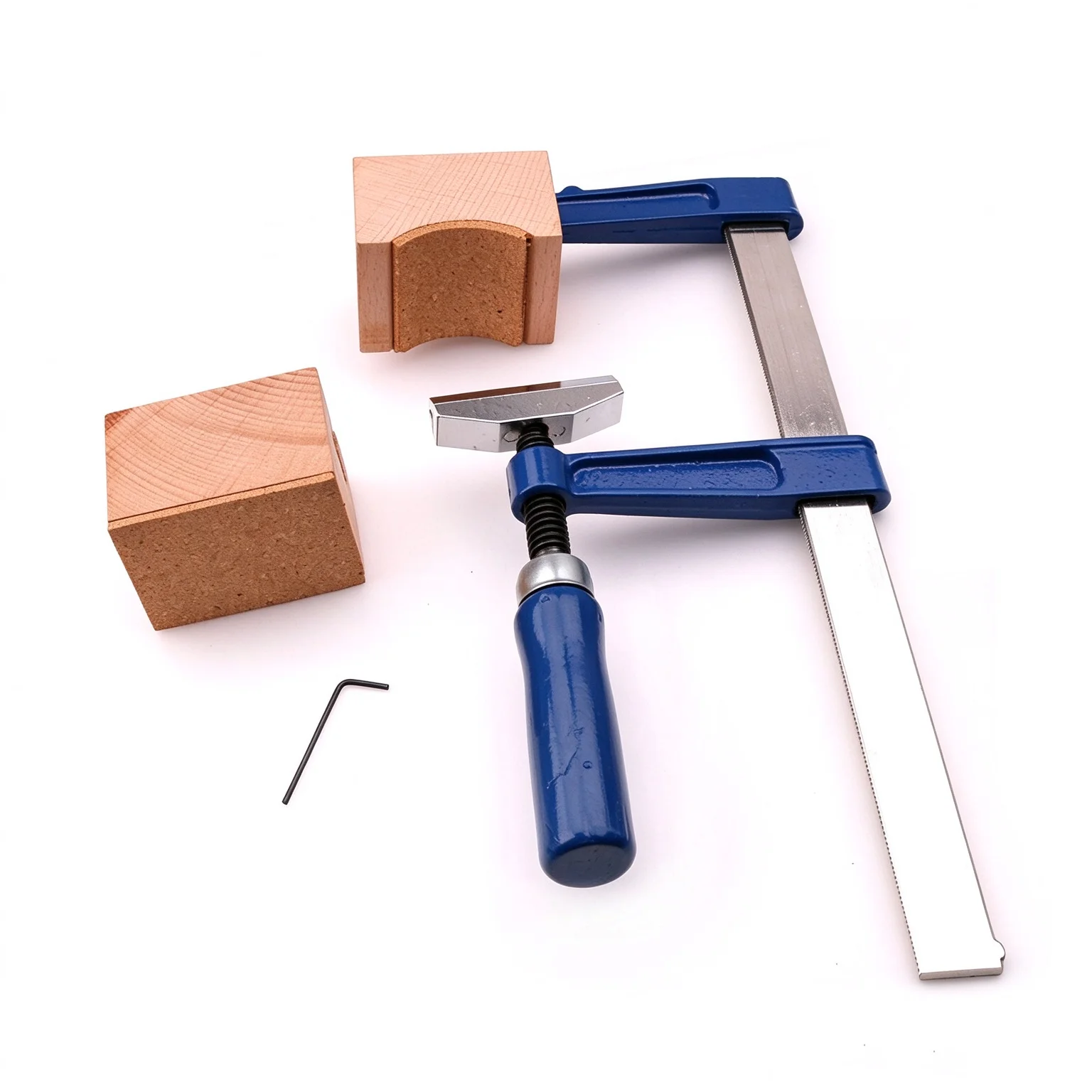 Guitar Bass Fret Press Luthier Kit, Wooden Blocks, Mini Wrench, Arc Copper Sheet & F-type Fixture for String Repair