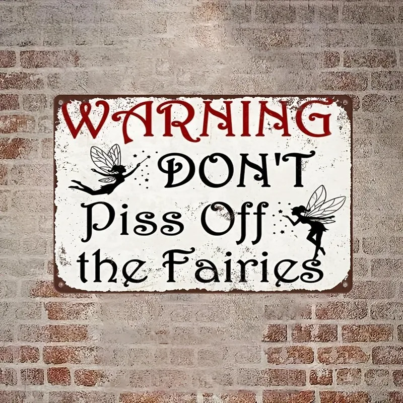 Rustic Vintage Metal Warning Sign Wall Decor Metal Plaque 8