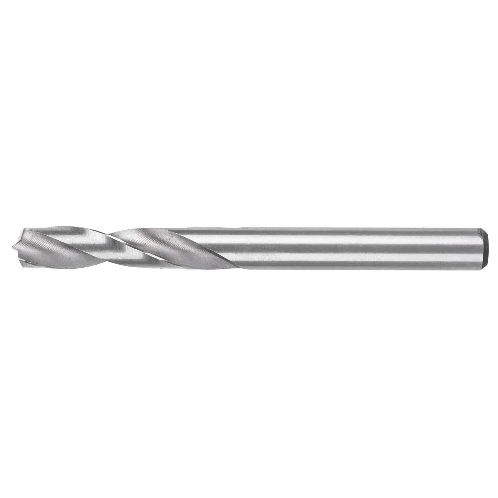 Jobber Drill Bits High Speed Steel Spotting Drill Bit Straight Shank 6mm End Mill Bits Silver Spiral Router Bit Metal