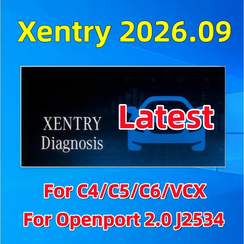 Car Diagnostic Software Newest 09.2026 Xentry  Online Remote Install Activation for C4 C5 C6 Connect+Openport J2534
