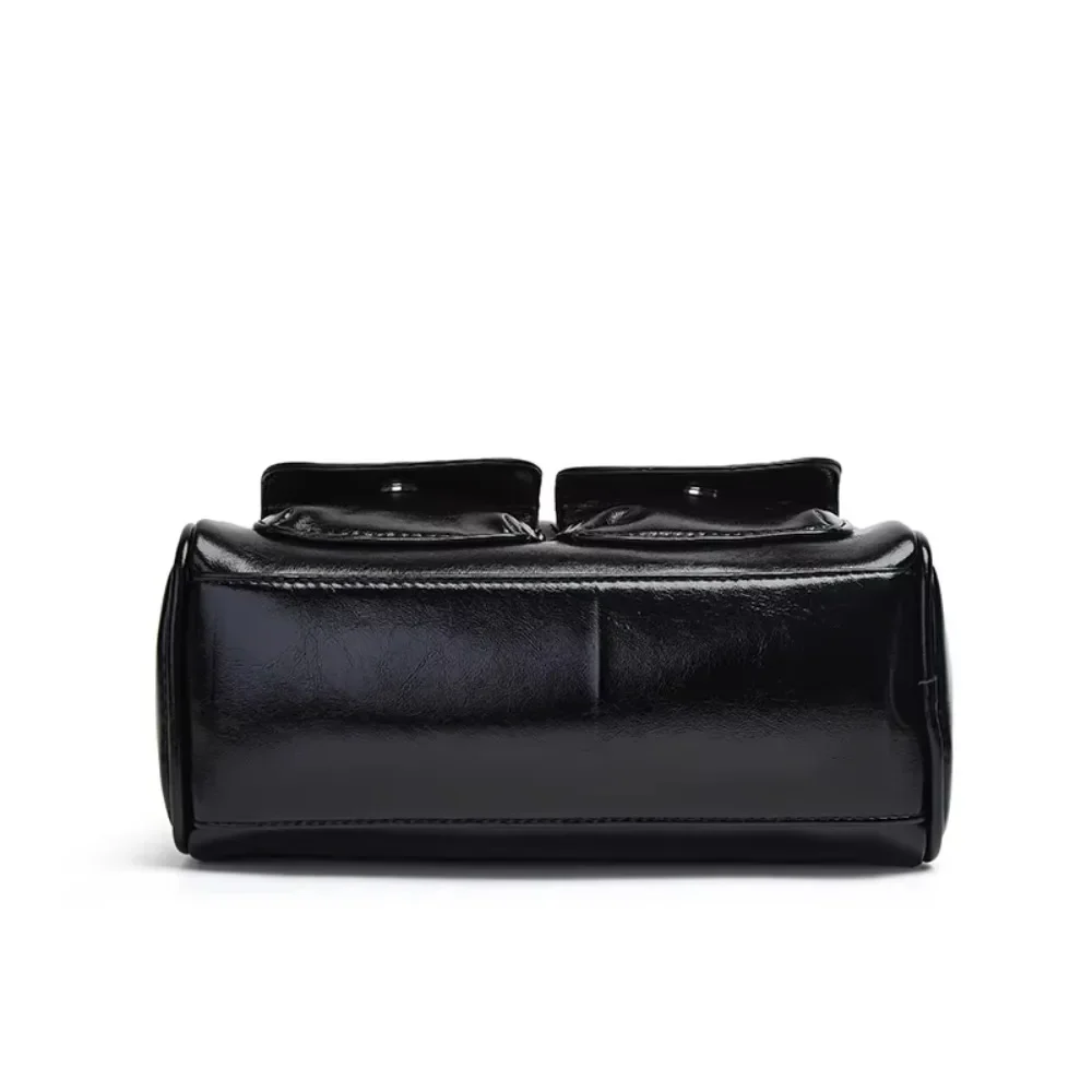 Bolso de bolos para mujer 20246, bolso Boston de diseño original, bolso de hombro tipo tote, bolso de mano de cuero sintético de estilo retro para el uso diario.