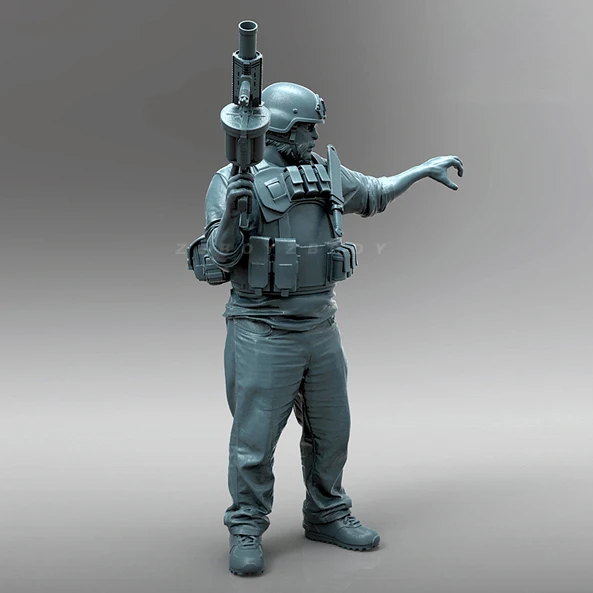 Kits de modèles de soldats en résine 1/35, figurine incolore et auto-assemblée A-2086