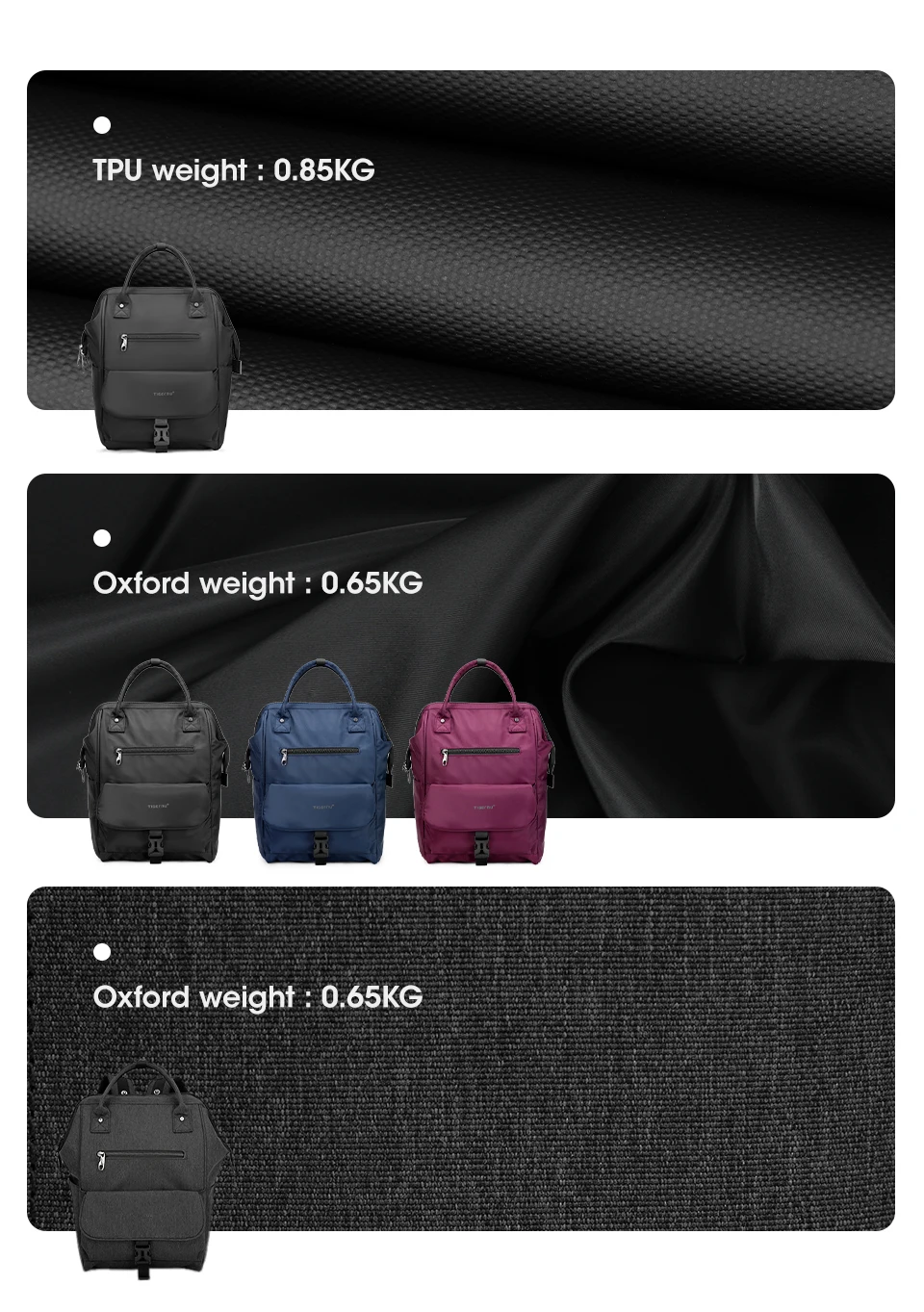 Tigernu Neue Damen Casual Rucksack Für Frauen Spritzwassergeschützt TPU Reise Camping Weibliche Handtaschen Leichte Wandern Schule Rucksäcke – Detail 4