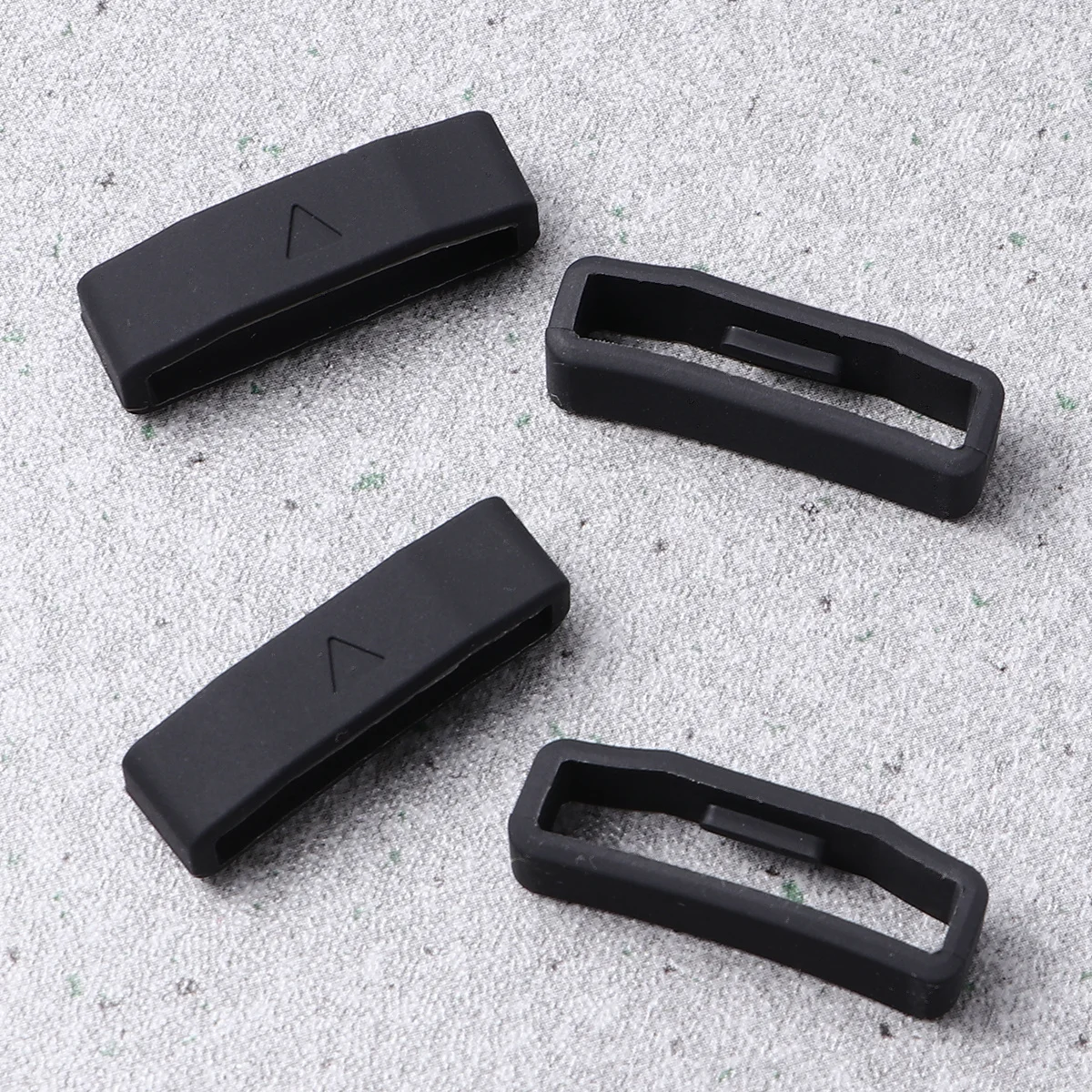 

4Pcs Silicone Watch Band Strap Loops Premium Soft Replacement Keepers for Extra Length Fit 5X 26Mm Inner Diameter