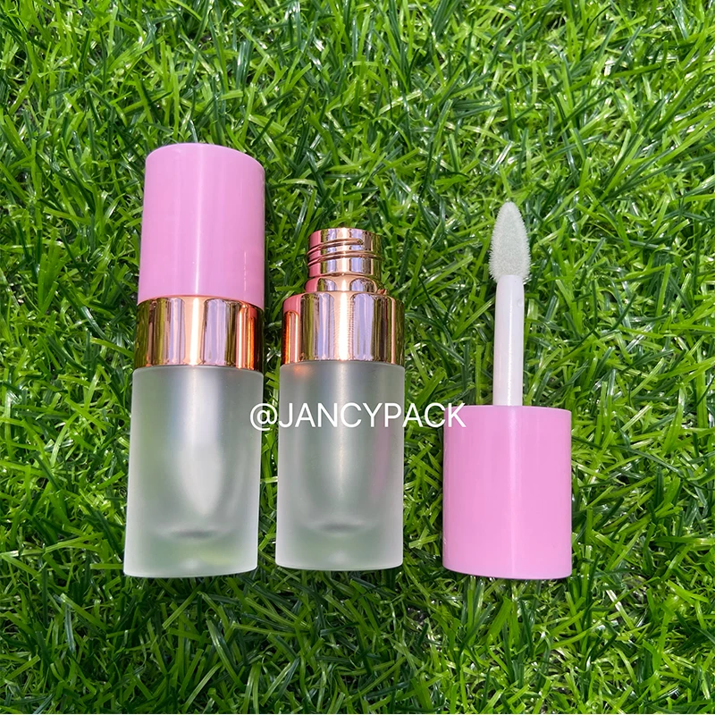 cute mini 4.5ml Lip Gloss Lip Glaze Tube Mini Cute Lipstick Tube Empty Lipgloss Tube with Wands DIY Cosmetic Containers