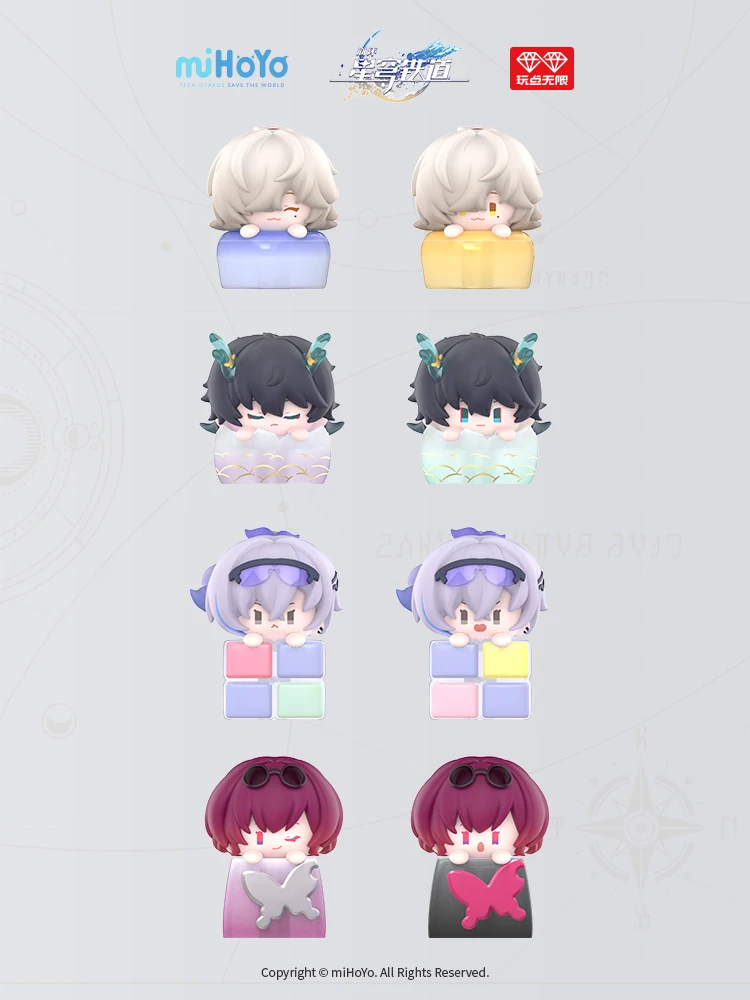 Honkai: Star Rail Game Keycaps Anime Role Kafka/Dan Heng/Jing Yuan Artisan Key Cap for Mechanical Keyboard Gaming Accessories