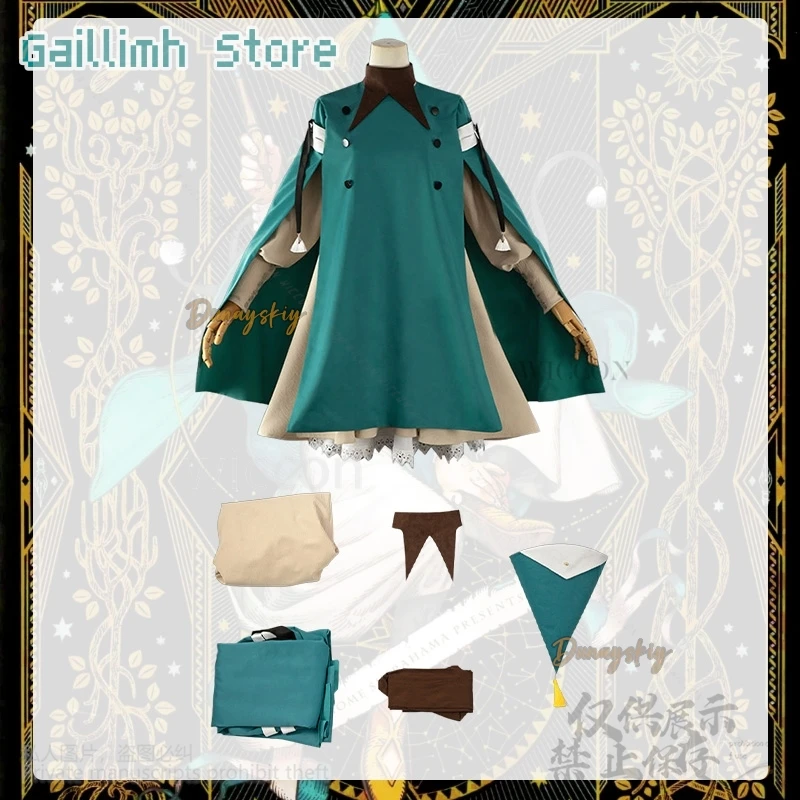 Koko Cosplay Anime nuevo sombrero de bruja Atelier ssicapa verde uniforme de mago vestido de capa Y2K pelucas de Lolita disfraz de Halloween personalizado