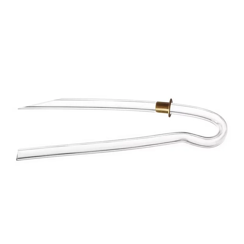 100 Pieces High-quality Soft Eardrum Catheter Elbow Tube R-shaped Sound-guide Tube with Metal Buckle for Hearing Aid Accessories